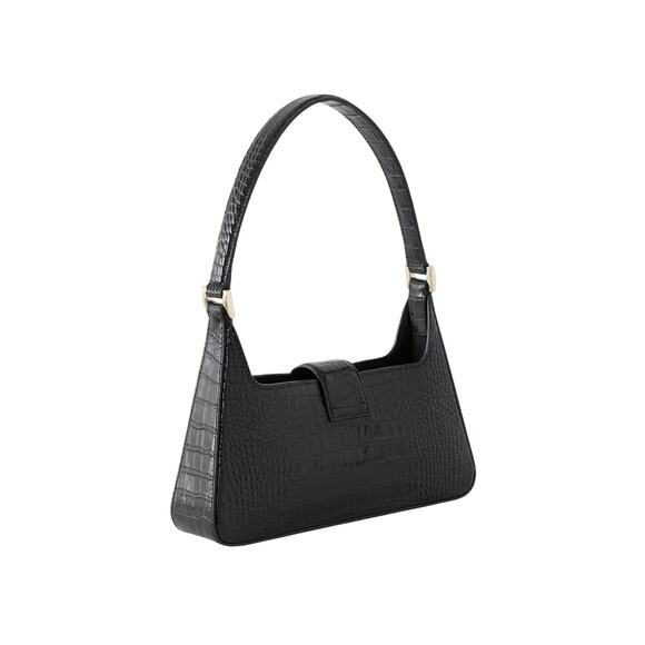 ANINE BING Lou Shoulder Bag ~ Black Embossed - Picture 2 of 7